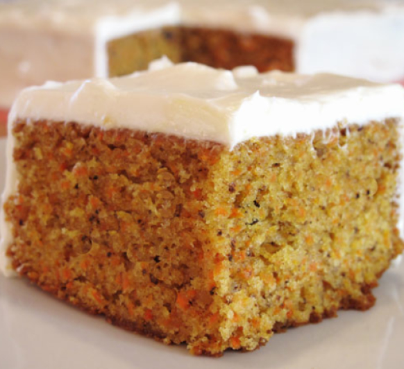 TARTA DE ZANAHORIAS CON CREMA DE QUESO Y CHOCOLATE BLANCO