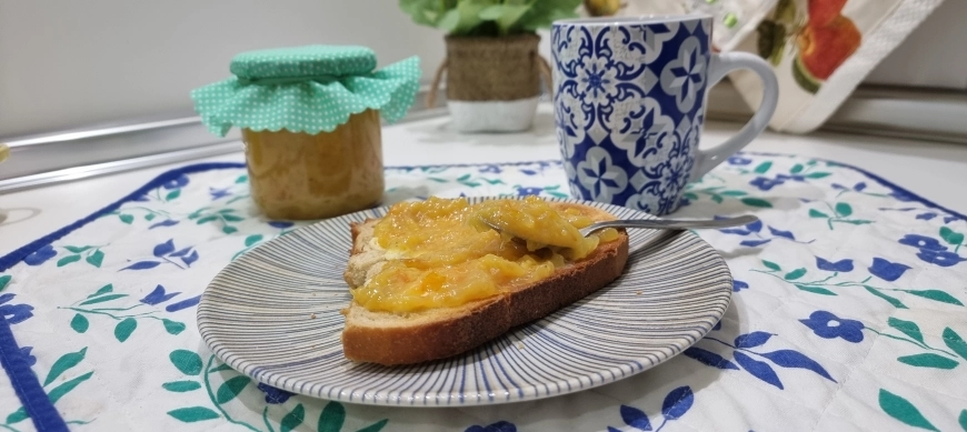 CONFITURA DE NARANJA, PLATANO Y MANZANA CON THERMOMIX 3.0