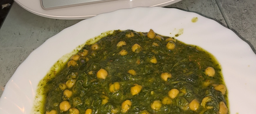 Garbanzos con espinacas