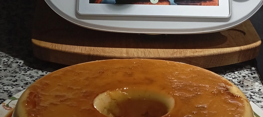 Flan exprés de Turrón Jijona con Thermomix