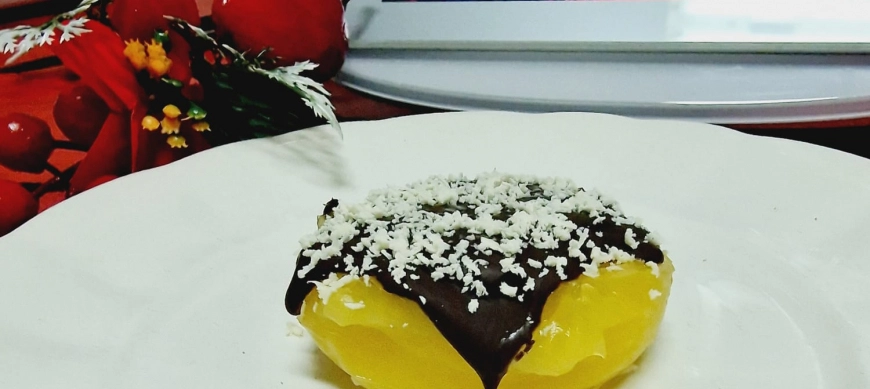 POSTRE DE NARANJA Y CHOCOLATES,CON THERMOMIX.