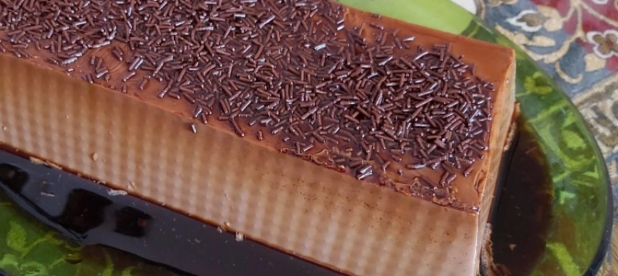 Flan de chocolate. Modo espesar 3.0