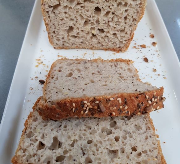 PAN DE MOLDE INTEGRAL CON SEMILLAS PARA CELIACOS E INTOLERANTES AL GLUTEN CON Thermomix®