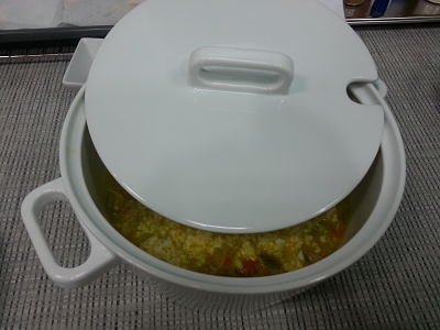 SOPA DE PICADILLO - RAPE CON GAMBON,PATATAS Y SALSA DE NARANJA CON THERMOMIX