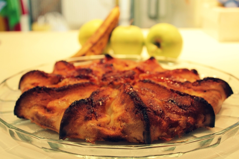 TARTA DE PLÁTANO Y MANZANA AL CARAMELO CON Thermomix®