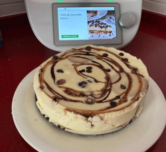 Tarta de chocolate blanco