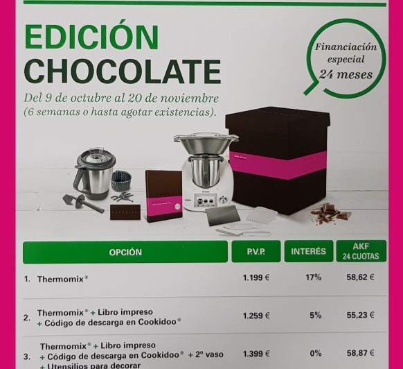 Fantástica la Edición Chocolate!!!!! Interés decreciente, justo lo que esperabas!!