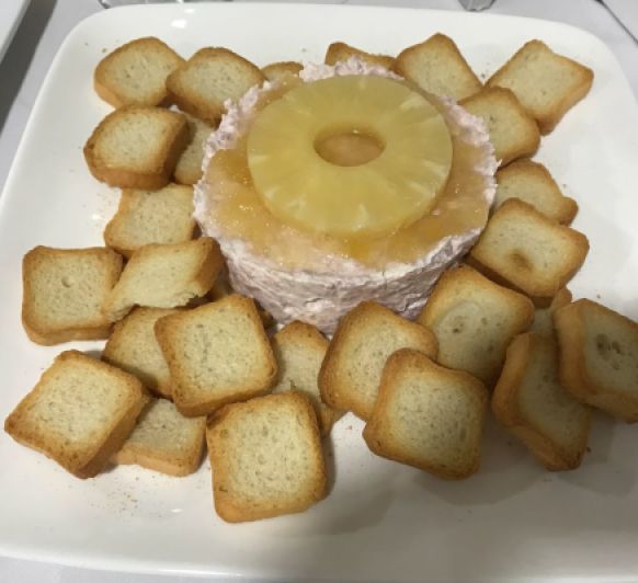 Paté de magro con piña