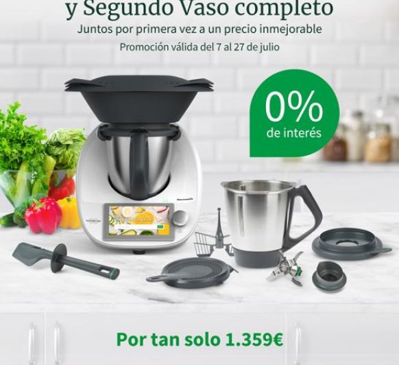¡TU Thermomix® CON DOBLE VASO Y AL 0% DE INTERESES!