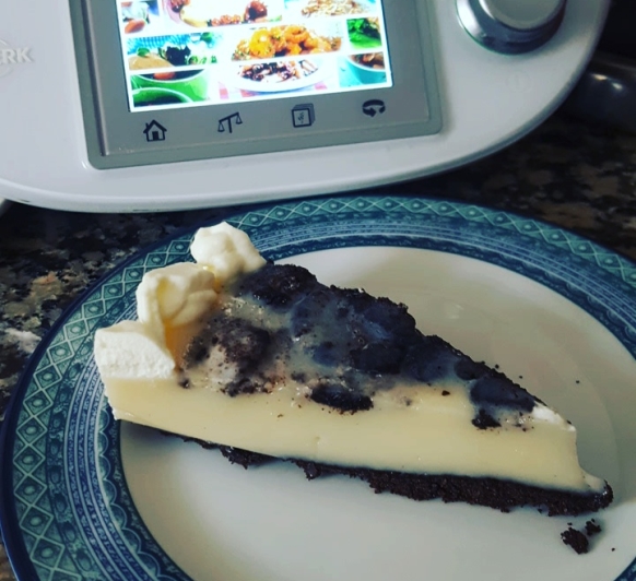 Tarta Oreo de queso cremoso con thermomix. 