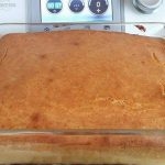 Compota de manzana con cobertura de bizcocho