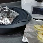 MENÚ:SOPA DE ZANAHORIA Y PATATAS, BROCHETA DE RAPE Y MANZANA AL VAPOR CON Thermomix®