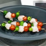 MENÚ:SOPA DE ZANAHORIA Y PATATAS, BROCHETA DE RAPE Y MANZANA AL VAPOR CON Thermomix®